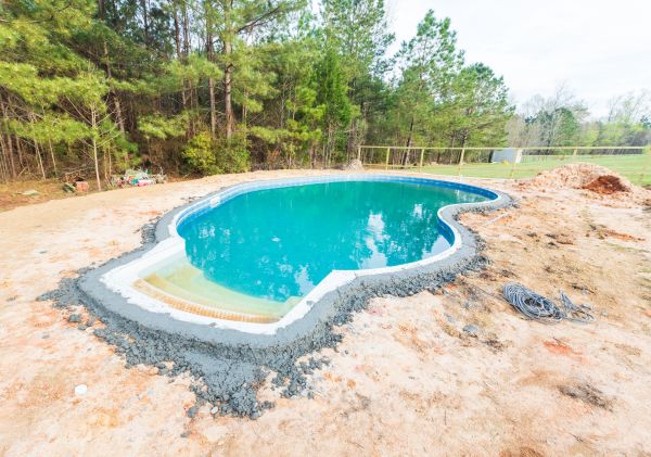 Pool Landscape Leveling in Providence