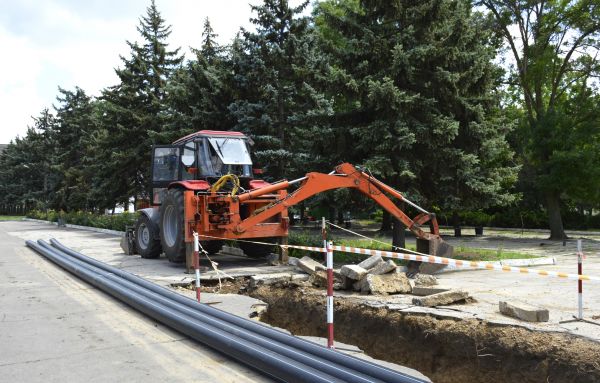 Sewer Line Excavation in Providence