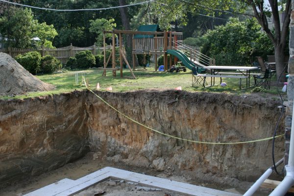 Footer Digging in Providence