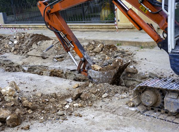 Gas Line Excavation in Providence