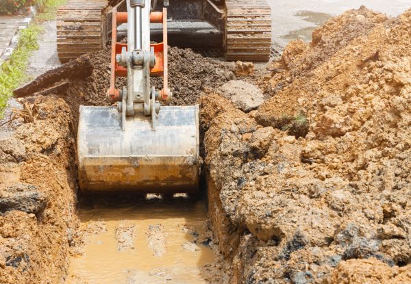 Water Line Digging in Providence